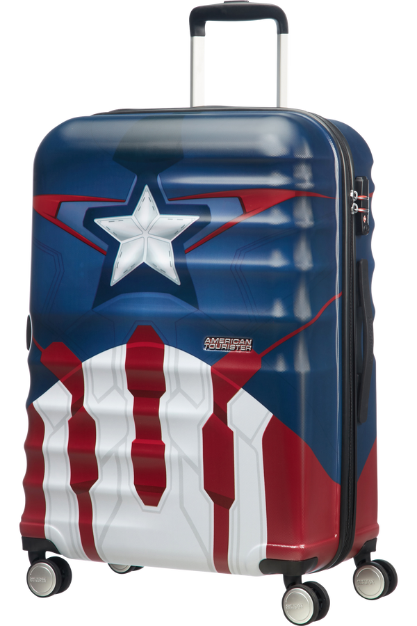 American Tourister Wavebreaker Disney Spinner 67cm  Captain America Close-Up